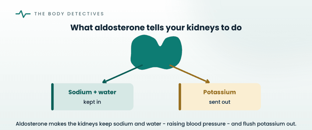 aldosterone kidney sodium potassium diagram