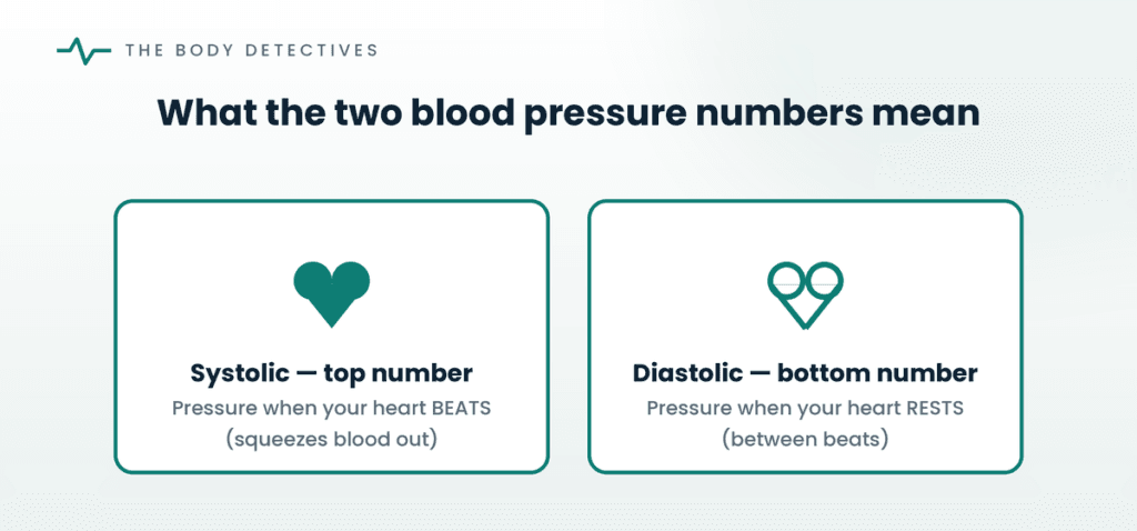 systolic vs diastolic blood pressure diagram